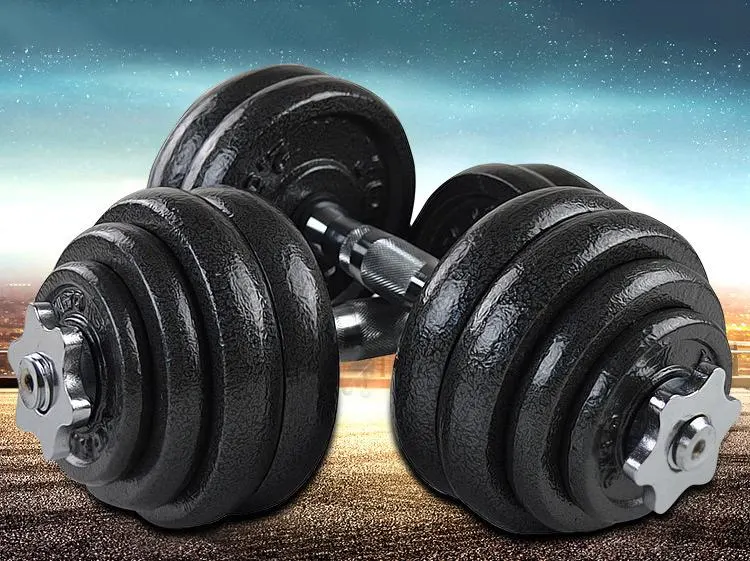 Fitness Strength Training Free Weights Adjustable Dumbbells