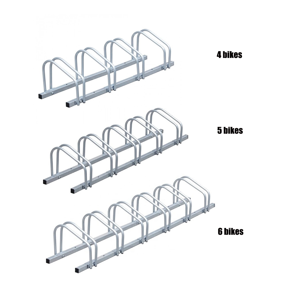 Hot DIP Galvanized Outdoor Bike Parking Floor Double-Sided Rack Stands