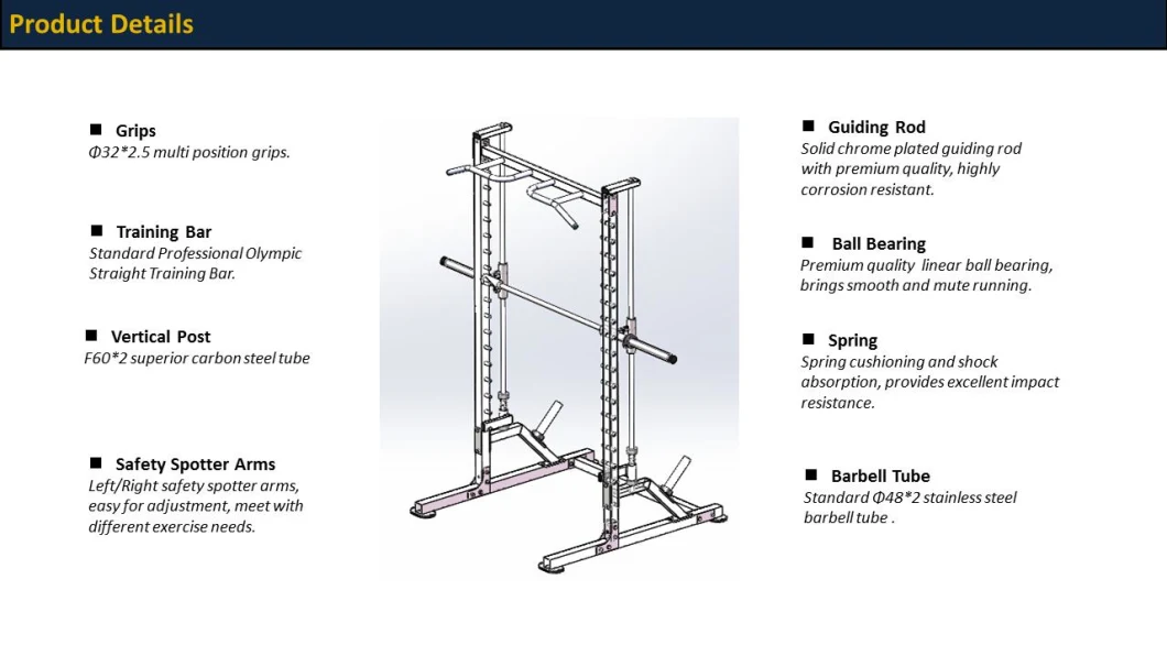 Commercial Fitness Equipment Platform Half Rack Workbench Power Rack