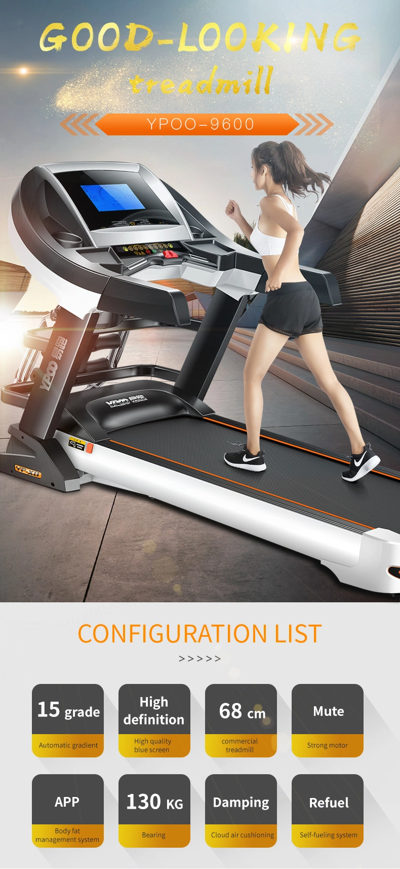 Wholesale Laufband Compact Treadmill Running Machine Fitness Home New Treadmill with Yifit APP