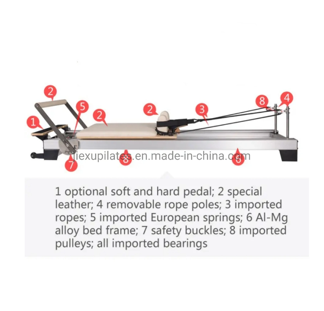 Yoga Pilates Studio Use Aluminium Alloy High Quality Pilates Reformer Core Bed