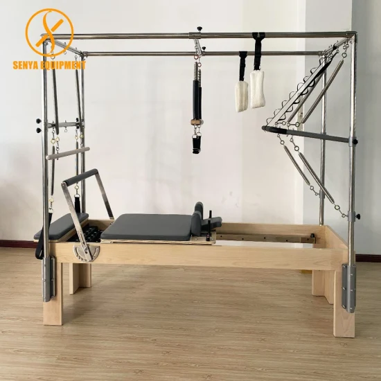 Pilates-Ausrüstung, Cadillac-Ahornbett, Yoga-Hochbett, multifunktionales Pilates-Reformer-Turm-Trainingsgerät