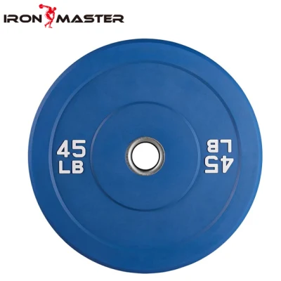 Farbige Bumper Plate-Gewichtsplatten, Bumper-Gewichtsplatte, Stahleinlage, Krafttraining